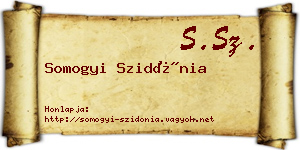 Somogyi Szidónia névjegykártya