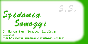 szidonia somogyi business card